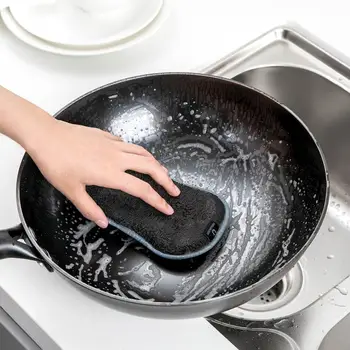 Jauns Double-sided trauku mazgāšanas birste 2gab Virtuves dekontaminācijas mīksto Nav lipīga eļļa Viegli Tīrīt Smart home