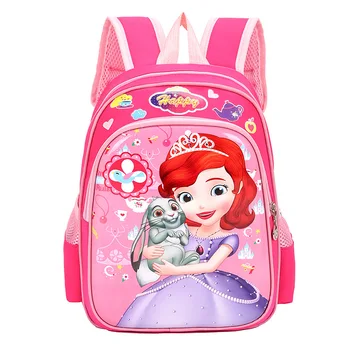 Disney Soma Meitenēm Saldēti Princese Elza Balta Sniega Uzdrukāts Bērniem Schoolbag Plīša Anime multfilmu mugursoma Cute Baby Meitenei Soma