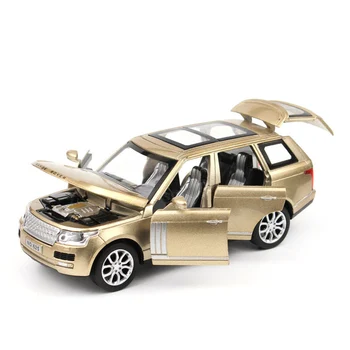 1:32 Range Rover APVIDUS auto Simulācijas Rotaļu Auto Modelis Sakausējuma Pull Atpakaļ Bērnu Rotaļlietu Kolekcija Dāvanu bezceļu Transportlīdzekļa Bērniem 6 atveriet durvis