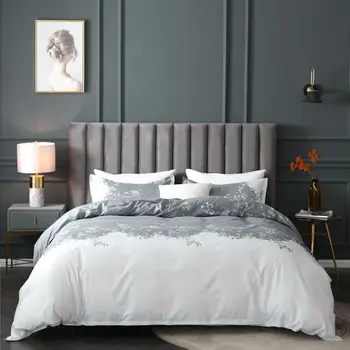 Aggcual tīru krāsu vienkāršu beding uzstādīt luksusa karstā pārdošanas fance tekstila sega sedz kopumu, divguļamā gulta king size ar ziedu 3pcs be77