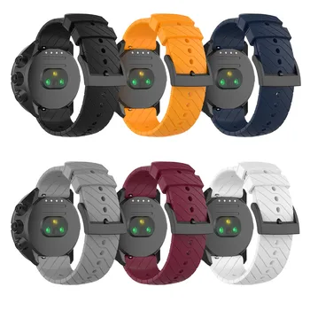24mm Silikona Watchband par SUUNTO Spartas Sporta Rokas AP par SUUNTO9 / 9 Baro D5 Smart Pulksteņu Piederumi Pulksteņu Siksniņas Aproce
