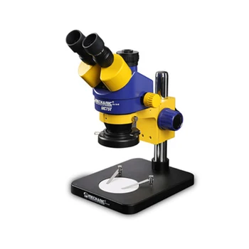 MEHĀNIĶIS Trinokulara Stereo Mikroskopu, Rūpniecības Grade MC75T-B1 Liela Platleņķa Kameru, Telefonu Remonts Mikroskopa
