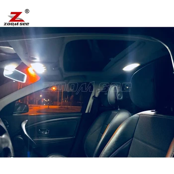 Balta Auto LED durvju bagāžnieka spuldzes + LED Interjera dome kartes gaismu Komplekts Renault Megane I II III IV 1 2 3 4 CC ( 1995. gada līdz 2017. gadam),
