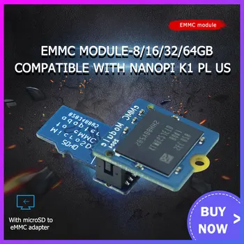 EMMC modulis 8GB 16GB 32GB 64GB ar microSD savukārt eMMC adapter T2