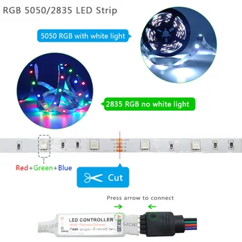 Bluetooth LED Strip Gaismas RGB5050 2835 10M 15M 20M SMD Elastīgās Lentes Lentes Diode DC12V piegādes Luces Led Telpu Apdare, Led