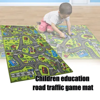 Auto Paklājs Bērnu Rotaļu Automašīnas rotaļu istaba un Klasē Multi Krāsu Darbību Centerp Spēlēt Mat Drošu un Jautri Spēlēt Paklāju Zēniem un Meitenēm