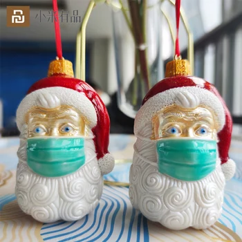 Youpin Ziemassvētku Santa Claus Kulons Necklack Sniegavīrs Facemask Apdare epidēmijas apkarošanas Facemask Kleita Piegādes Ziemassvētku Dāvanas