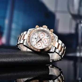 PAGANI DIZAINA Jaunu top zīmolu vīriešu automātiskie pulksteņi cilvēks, biznesa kvarca skatīties vīriešu sporta rokas pulkstenis hronogrāfs Japāna VK63 2020