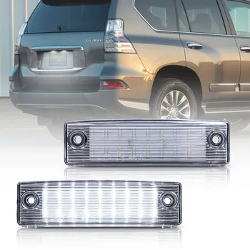 2gab LED Licences Numura zīmes Apgaismojuma Lampas Toyota Land Cruiser Prado TRJ150/GRJ15 #/GDJ15 #(Lexus GX 470) 2gab Canbus