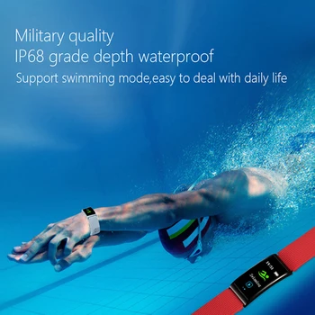 Microwear X3 IP68 Ūdensnecaurlaidīga smart fitnesa rokassprādze pedometrs asins spiediena joslu smart aproce Android, iOS fitnesa tracker