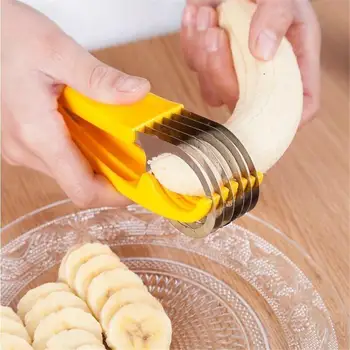 Nerūsējošā Tērauda Banāns Nazis Dārzeņu, Augļu Desu Kuteris Peeler Salāti, Šķēlīte Gurķa Helikopters Mājas Virtuves Gatavošanas Instrumentu