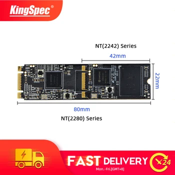 KingSpec m.2 sata 2tb ssd 64gb, 128gb un 256 gb 2242mm ngff SSD 512 gb, 1 TB 2280 mm M2 SATA NGFF hdd Klēpjdators, desktop PC