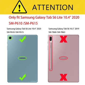 Samsung Galaxy Tab S6 Lite Gadījumā, 360 Grādu Rotējoša Stends Tablet Vāciņu Galaxy Tab S6 Lite 10.4 