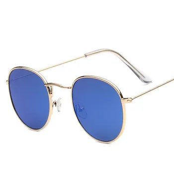 RBROVO ir 2021. Jaunu Ielu Pārspēt Saulesbrilles Sieviešu Klasika Vintage Brilles Vīriešu Kārtas Vintage Iepirkšanās Spogulis Oculos De Sol Gafas