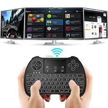 Mini I8 krievu angļu Versija 2.4 GHz Bezvadu Klaviatūras Krāsa Gaisa Pele Touchpad Rokas Darbu Ar Android TV BOX Mini PC