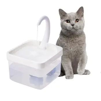 Pet Cat Ūdens Padeves LED Pet Cat Automātiskās Dzirdināšanas Strūklaka Gulbju Kakla Pet Ūdens Padeves Automātiska izslēgšanās Bez Ūdens