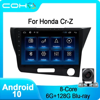 COHO Honda Crz Cr-z, RHD, hla Gps Navigācijas Auto Multimediju Radio Android 10.0 Octa Core 6+128G