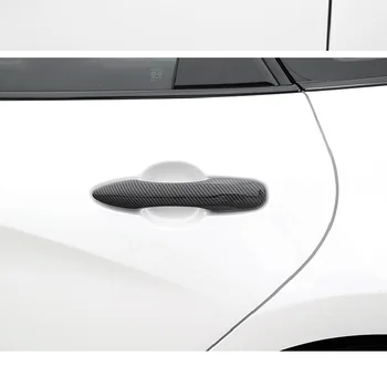 4GAB ABS Chrome, Oglekļa Šķiedras Durvju Roktura Vāciņš Aizsardzības Attiecas Apdares Toyota Corolla Krusta 2020 2021 Auto-Stils Accssories