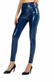 XCKNY PU pārklājumu spogulis augsta elastīgās Zeķes un seksīgu augsta vidukļa lateksa ādas lielu sieviešu bikses, spīdīgs sexy zeķbikses