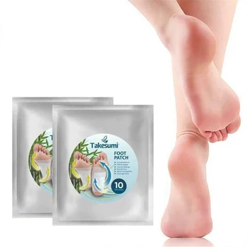 10pcs kāju plāksteris, lai palīdzētu miega vērmeles kāju plāksteris, lai deodorize, atsvaidzināt un baro kāju kopšanas