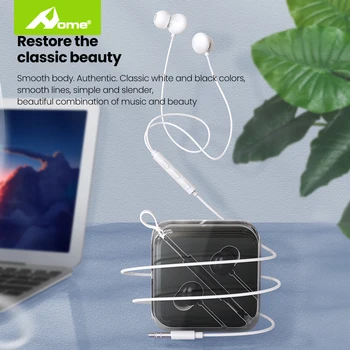 Vadu earbuds, austiņas, ausu iPhone Xiaomi Viegls 3.5 mm jack bass austiņas ar mikrofonu, skaļuma kontrole austiņu