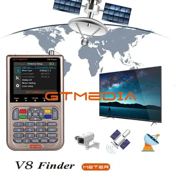 GTMEDIA V8 Finder Metru Satelītu Meklētājs HD Digitālā Satfinder DVB-S DVB S2 S2X Tīklu paplašināšanas 3.5