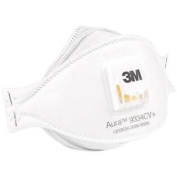 3Pcs/Lodziņā KN95 3M Aura 9334CV+ Sejas Maska Filter Individuālā Pildīta Galvu Atkārtoti Pieaugušo Drošības Autentisks Mascarillas Respiratora