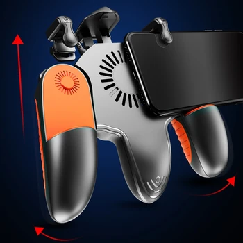 Ergonomisks Dizains, Spēļu Grip Mobilo Kontrolieris Ar Slient Dzesēšanas Ventilatora Regulēšana ar Vienu klikšķi Pārsprāgt Plecu Pogas Turbo