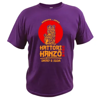 Hattori Hanzo T Krekls Kill Bill Tshirt ES Izmērs, Kokvilna Mīksta, Ērti, Augstas Kvalitātes Premium Camisetas Japāņu t-veida Topi