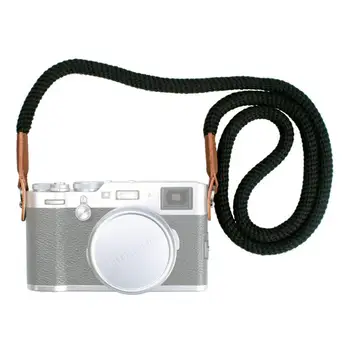 Universālā 100cm Kokvilnas Virves Kamera Kakla Siksna Vintage Pleca Siksna, Ādas Sony Canon Fuji Nikon Olympus Pentax Fotokamera