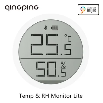 Qingping Bluetooth Temperatūras, Mitruma Sensors Lite Versiju uz Datu Glabāšanu LCD Ekrāns Termometrs Atbalsta Mi Mājās App