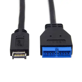 USB 3.1 Priekšējā Paneļa Galvenes USB 3.0 20Pin Galvenes pagarinātāja par ASUS Mātesplati 20cm