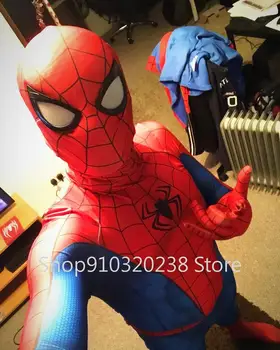 Klasisks Uzvalks Pēteris Benjamin Parke Cosplay Kostīmu Zentai Supervaronis 3D Drukas Likra Spandex Bodysuit Uzvalks Jumpsuits Pieaugušie/Bērni