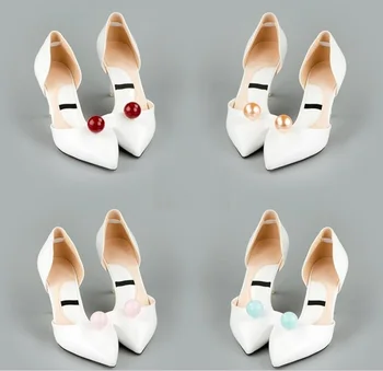 1 pāris no augstas kvalitātes apavi, aksesuāri, dažādas krāsas liela pērle noņemama sprādze vienkārša ziedu kurpes