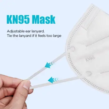 5 slāņi KN95 sejas maska kn95 pret putekļu respiratoru, pm2.5 maskas mutes maska Aizsardzības Mascarillas