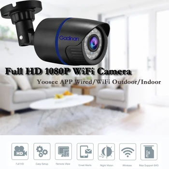 Gadinan Yoosee Wifi IP Kamera, 720P, 1080P Bezvadu un Vadu ONVIF P2P IS Samazināt CCTV Bullet Āra Kamera, Ar SD Kartes Slots, Maks 128G