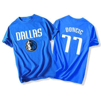 Luka Doncic Dallas Basketbola T Īsām Piedurknēm Streetwear Hip Hop Gadījuma Modes T-Veida Krekli, Sieviešu Harajuku Vasaras Topi
