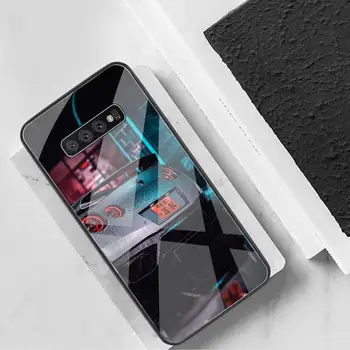 KPUSAGRT Skyline Vtn Black Mobilo Telefonu Gadījumā Rūdīta Stikla Samsung S20 Plus S7 S8 S9 S10 Plus Piezīme 8 9 10 Plus