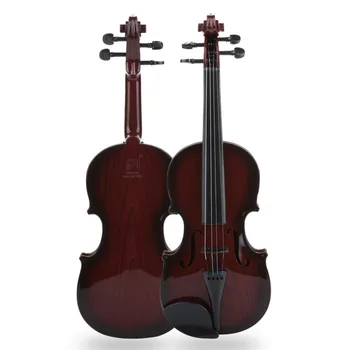 48CM Bērniem Akustiskā Vijole ar Lietu Loku Studentu Mācību Mūzikas Instrumentu Patieso Stīgu Kids Izglītojošās Vijole Dāvanas