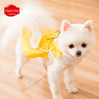 Suņu apģērbu Pet Medium Puppy dress Pavasara vasaras Produktu Kostīmu plāna sadaļu, elpojošs, silts foto Aksesuārus Princese kleita