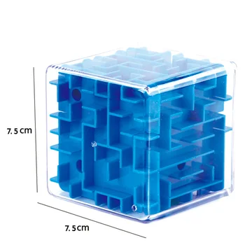 3D Mini Ātrums Labirints Magic Cube Puzzle Spēle Cubos Magicos Mācību Izglītības Rotaļlietas Labirintā Bumbu Slīdošo Rotaļlietas Bērniem Pieaugušajiem