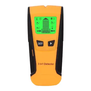 3-In-1 Metāla Detektors Koka Stud Finder, kas Paslēptas Vadu Detektors AC dzīvot Vadu Kabeļu Detektoru Electric Box Finder TH210
