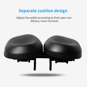 Dubultā Noseless Velosipēdu Sēdekļus pielāgojamas, Polsterētas Multi-function Easyseat Ergonomical Dual Pad Velosipēdu Seglu Velosipēdu Daļas