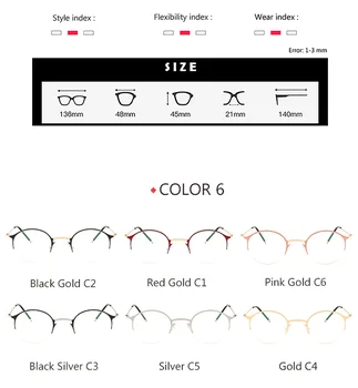 Sakausējuma Brilles Rāmis Vīriešu Kārtas Ultravieglajiem Recepšu Brilles Sievietēm Tuvredzība Optisko Rāmis 2019 Jaunu korejiešu NEVIENA Skrūve Brilles