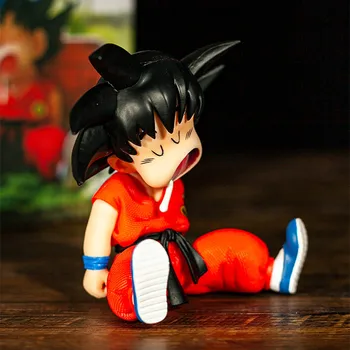 Dragon Ball Super Son Goku Miega PVC Darbības Rādītāji Rotaļlietas 100mm Dragon Ball Z Goku Bērnu Statuetes Rotaļlietas